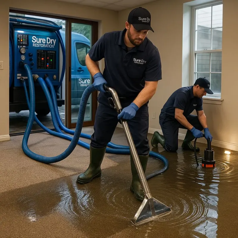 Water Extraction and Removal process in Sand Springs, OK